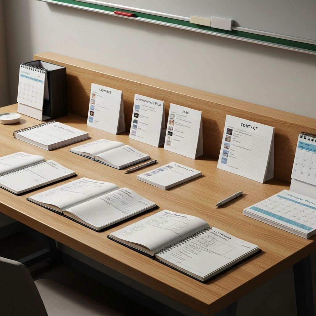 Рабочий стол с контактными материалами